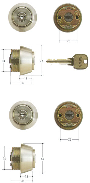 2個同一仕掛けるMIWA U9円柱 LSP手合い TE18 MCY-429  扉厚40～43粍向けMCY429美和ロック LSP SWLSP 02P09Jul16