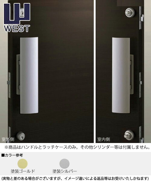 WEST プッシュプル錠 925 空錠手合い 手持ち部分(P75Bラッチ容れもの嘱する) 空錠 925-P75B01