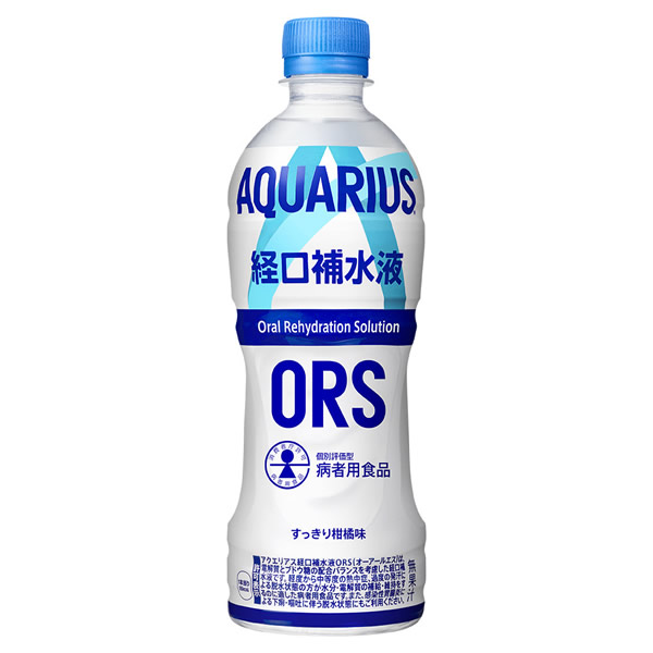 アクエリアス 経口補水液 ORS オーアールエス 500ml PET 24本 (全国一律送料無料) アクエリアス コカコーラ コカ・コーラ 病者用食品 熱中症 水分補給