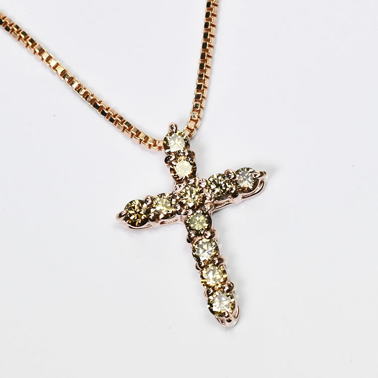 楽天市場】【シャンパンドリーム】ブラウンダイヤモンド1.0ct クロス