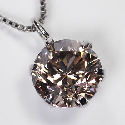 現品限り！プラチナ・ダイヤモンド0.902ct（LB・SI2・鑑定書付） スタッドペンダント（ネックレス） １カラットに迫るサイズ プラチナダイヤモンドネックレス