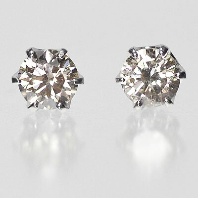 プラチナ・ダイヤモンド0.3ct(VSクラス・H&C・鑑別書カード付) スタッドピアス|キュートジュエリー