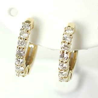 ピアリング イヤリング ダイヤモンド K18・ダイヤモンド0.28ct ピアリング(イヤリング)|キュートジュエリー
