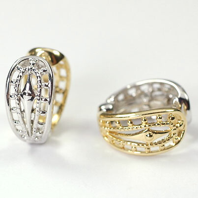 ピアリング イヤリング K18 K14WG ジガネ ピアリング社 【正規品】（ イヤリング 両耳用 ）18金 14金