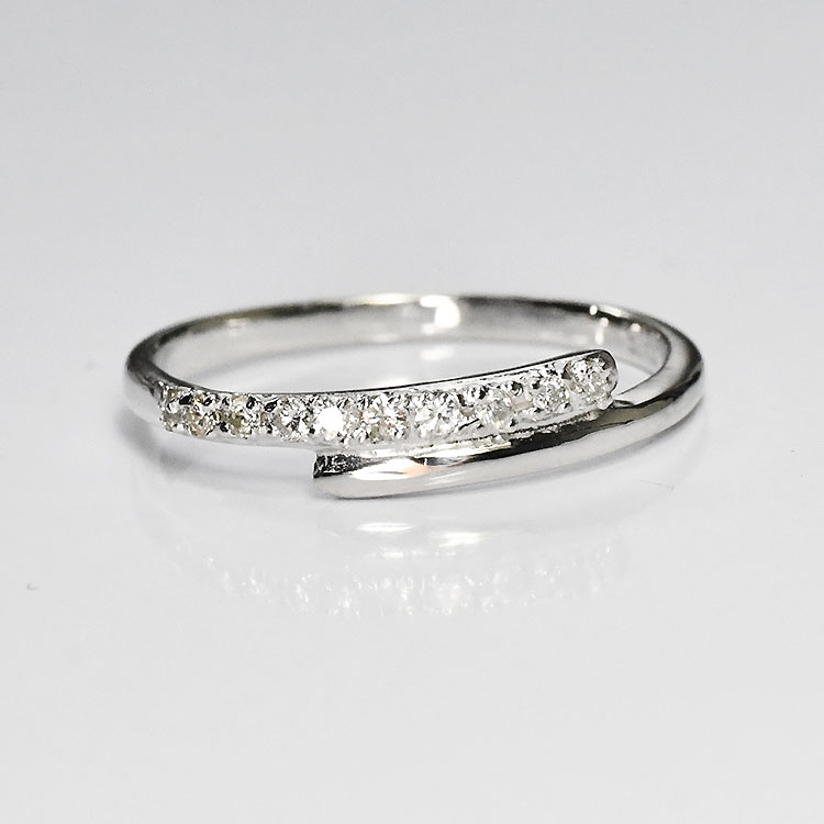 楽天市場】【侍ダイヤモンド】ダイヤモンド0.1ct エタニティリング H&C