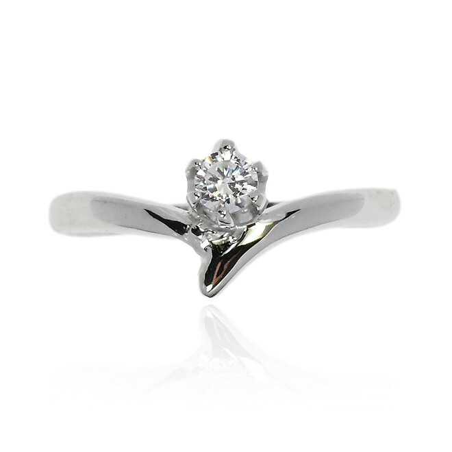 ZEXIMO 天然ダイヤモンド0.15ct（H&C・鑑別書付） エンゲージリング 婚約指輪 ハート＆キューピッド H～Jカラー VS～SIクラス プラチナカラー プロポーズリング 「ルーモス」【正規代理店】