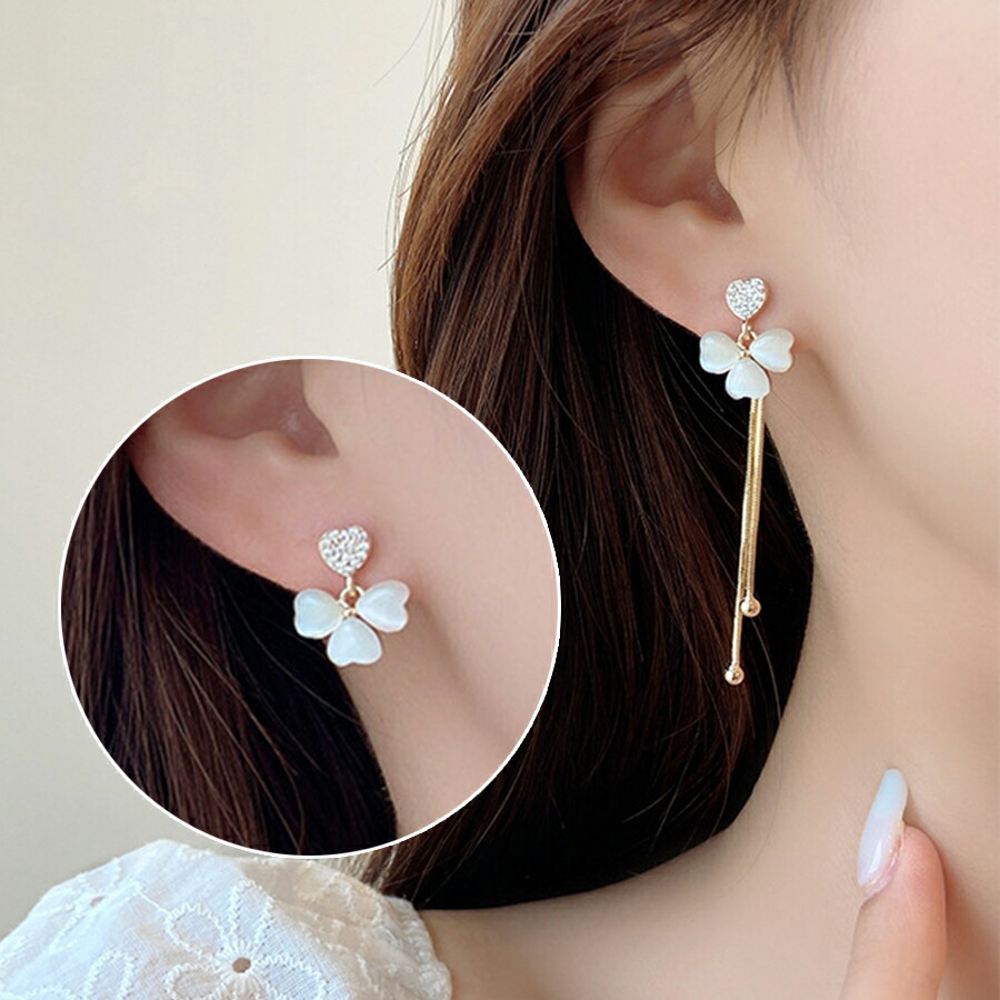 楽天市場】メタルタッセルドロップピアス シルバー ゴールド ロング