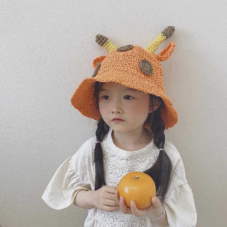 半額 麦わら帽子 キッズ 子供 赤ちゃん 女の子 男の子 ベビー 帽子 Uvケア 春 夏 日よけ 日除け かわいい おしゃれ 紫外線対策 日焼け防止 幼児 幼稚園 プレゼント 耳付き 鹿角 Whitesforracialequity Org