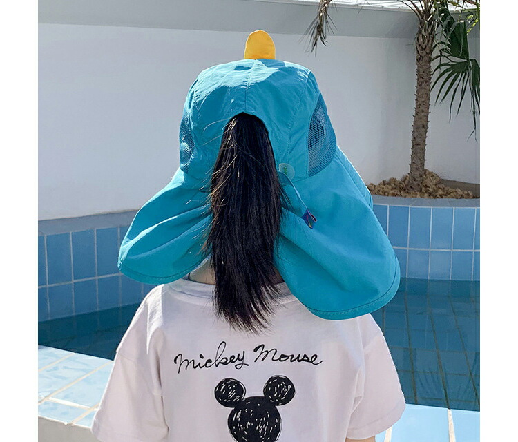 帽子 キッズ 子供 帽子 女の子 日除け フラップ付き キャップ ハット 女の子 メッシュ 男の子 夏 帽子 日よけ 付き キッズ ゴム付き あご紐 Uv 女の子 帽子 58cm キッズ 女の子 キッズ 帽子 女の子 52センチ 調整可能 ピンク ブルー