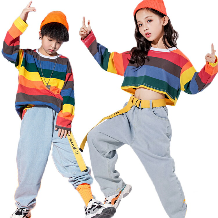 キッズダンス衣装 キッズ ダンス衣装 ダンス 衣装 ヒップホップ セットアップ ダンス衣装 ダンス 衣装 子供服 ストリート デニム パーカー 個性派 韓国 舞台 子ども ガールズ 女の子 男の子 ダンスパンツ ダンス パンツ サルエルパンツ 110 120 130 140 150 160 170cm