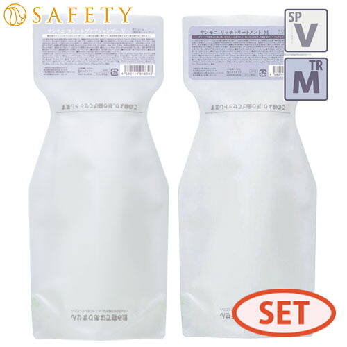 セフティ SAN＆MONI サンモニ スキャルプケア シャンプー V 700mL + リッチ トリートメント M 700g 詰め替え セット 頭皮ケア ダメージケア ボリューム 美容室専売 サロン専売品取寄せ
