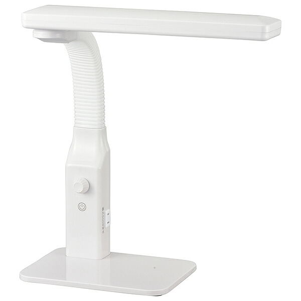 オーム電機 DSLD95CGW LEDデスクスタンド 900lm 無段階調光機能付 DS-LD95CG-W ［LED /昼光色］