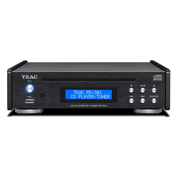 TEAC CDプレーヤー/FMチューナー PD-301-X/B ブラック ワイドFM対応｜Cuticle Style 店