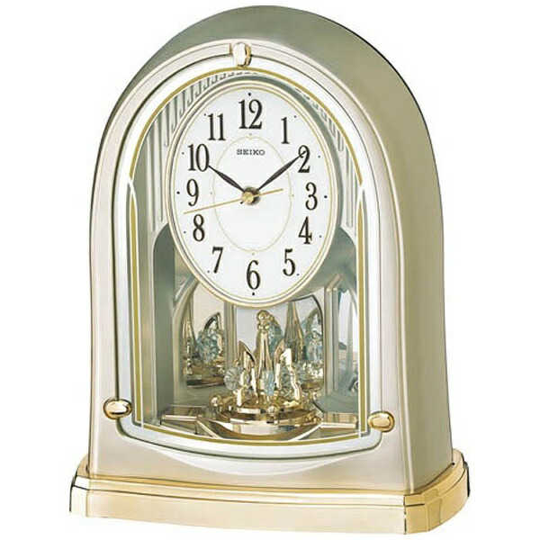 楽天市場】置き時計 回転飾り クオーツ BY418G セイコークロック SEIKO
