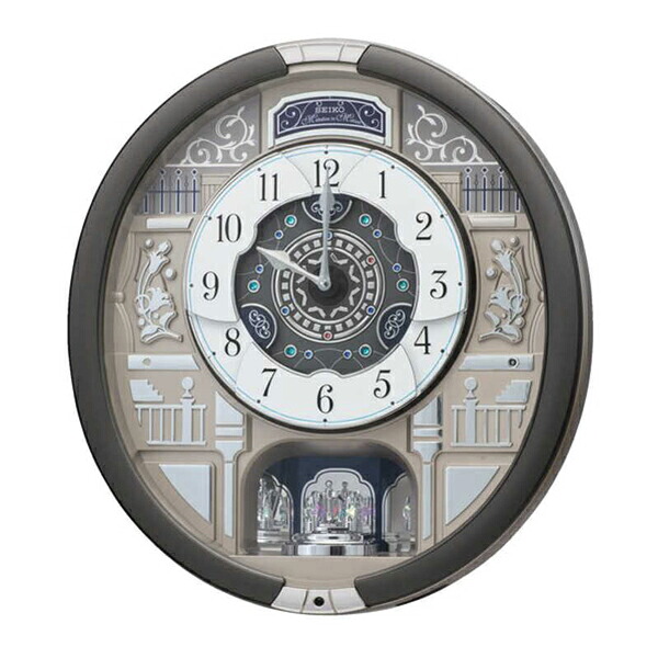 SEIKO セイコー からくり時計 RE603N オーツ 濃グレーメタリック ウェーブシンフォニー｜Cuticle Style 店