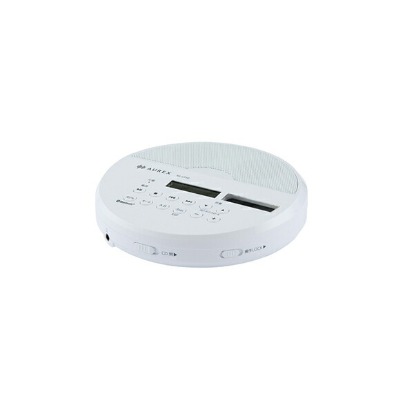 東芝 携帯型CD電気蓄音機 AUREX 白いこと AX-CP50(W)