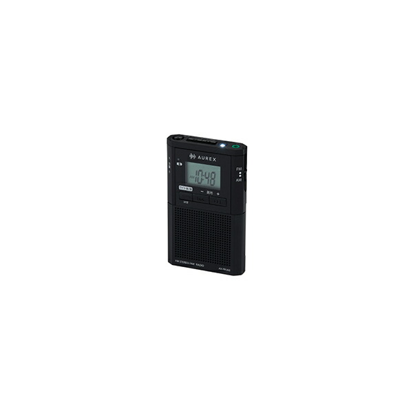 東芝 携帯型ラジオ受信機 AUREX 黒いこと AX-PRU60(K) 広広としたFM相応う AM FM