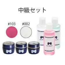 LEAFGEL PREMIUM ジェル検定キット 中級セット☆ソフトジェルタイプ ネイル検定 ジェルネイル検定