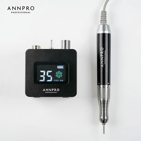 ANNPRO コンパクトコードレスネイルマシーン 黒いこと