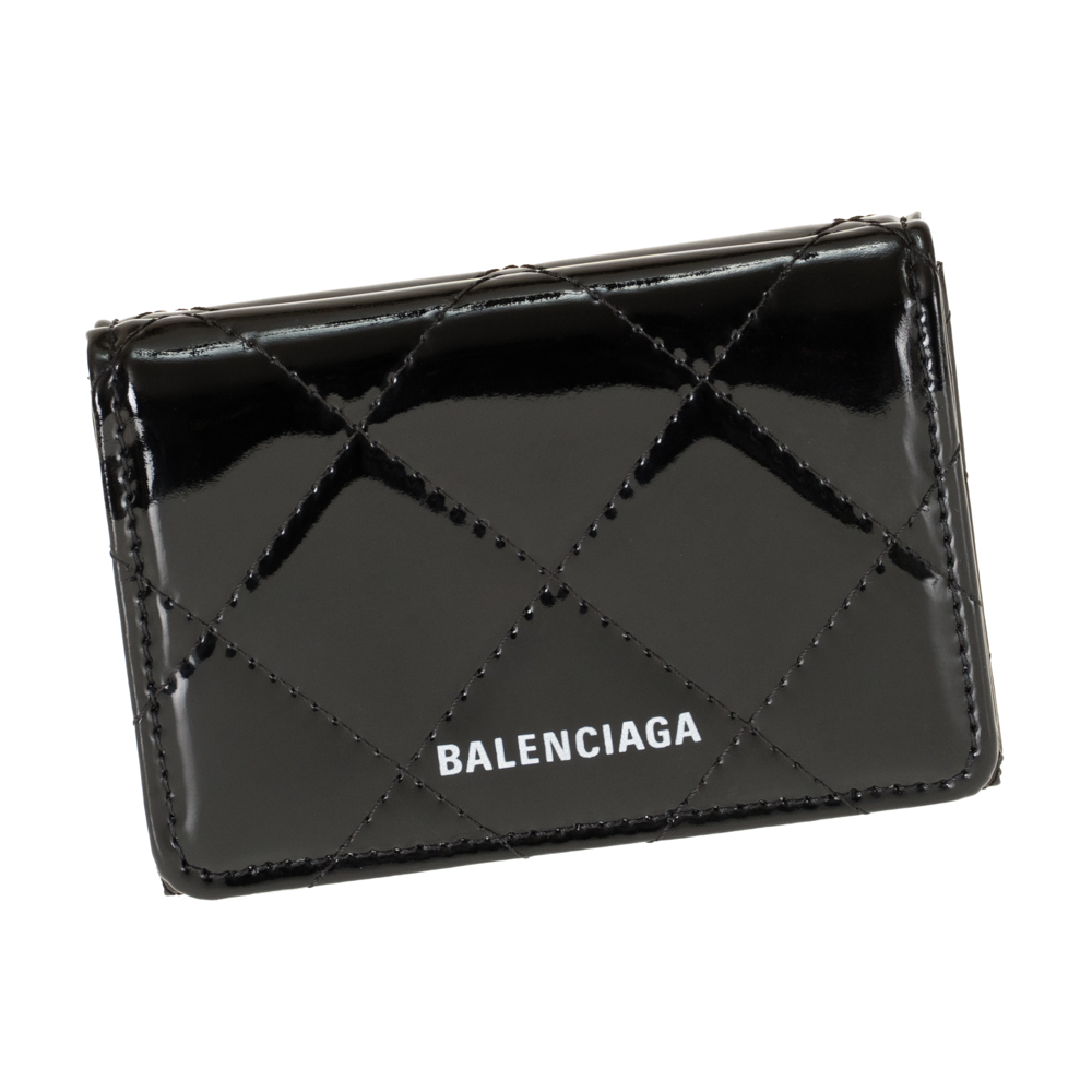 楽天市場 バレンシアガ 財布 三つ折り財布 コンパクト レディース メンズ Balenciaga 5508 K6g7r 1090 レザー ブラック Mini Wallet キルティング 男女兼用 ギフト ラッピング対応 Zokzok楽天市場店