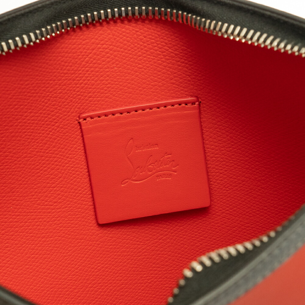 クリスチャン ルブタン クラッチバッグ LOUBI ポーチ LOUBOUTIN レッド
