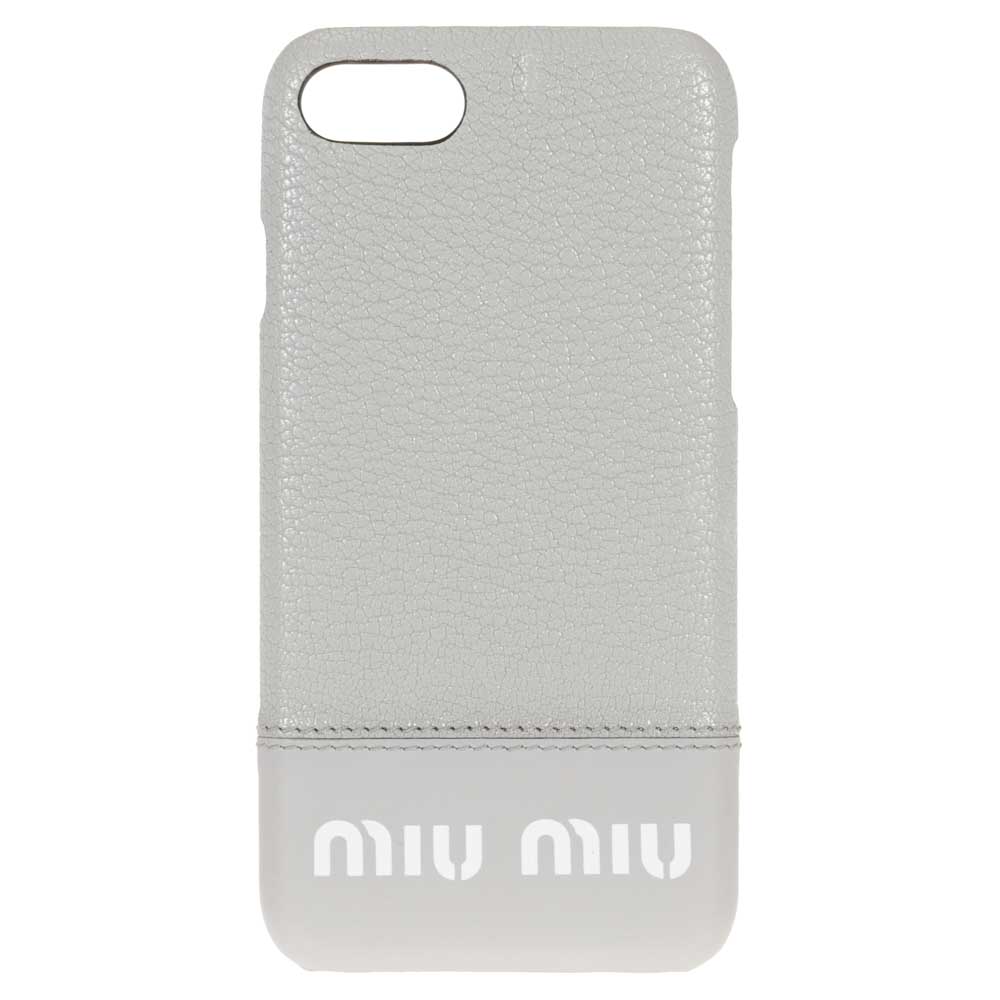 楽天市場 ミュウミュウ Miumiu スマホケース I Phone アイフォンケース 7 8 Iphone7 8 マドラス ライトグレー スマホ 革 レザー 5zh035 2bu4 F073x Madras City 送料無料 Zokzok楽天市場店