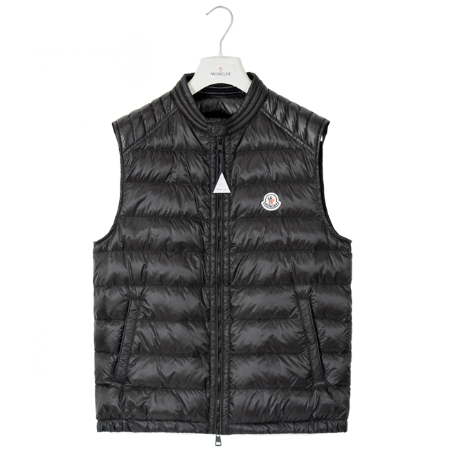 【楽天市場】モンクレール メンズ ダウンベスト MONCLER ブラック ARVES GILET 4331799 53279 999 サイズ1