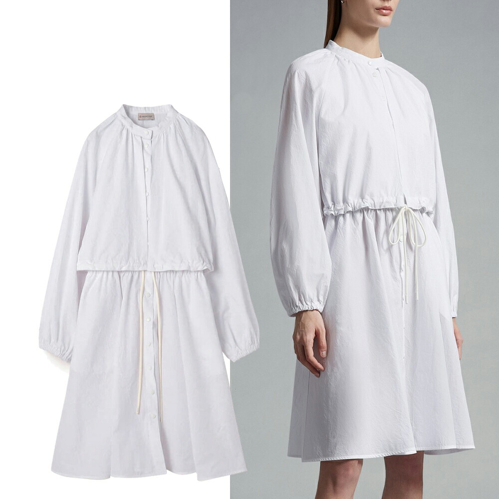 モンクレール MONCLER ワンピース ホワイト ABITO S モンクレール ワンピース レディース MONCLER ブランド