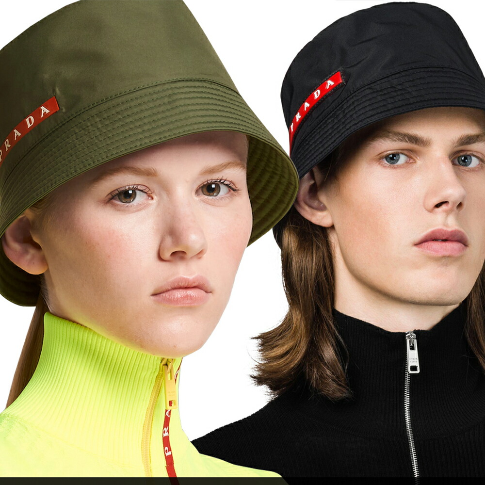 【新品未使用】プラダ　ファブリックバケットハット　Mサイズ PRADA プラダ 帽子 メンズ レディース バケットハット