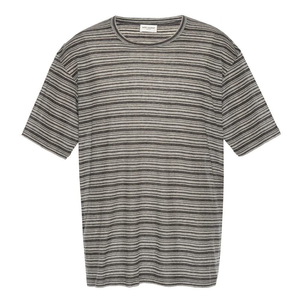 即発 サンローラン パリ Tシャツ カットソー メンズ グレー XS 中古・古着通販】Saint Laurent Paris (サンローランパリ) 半袖T