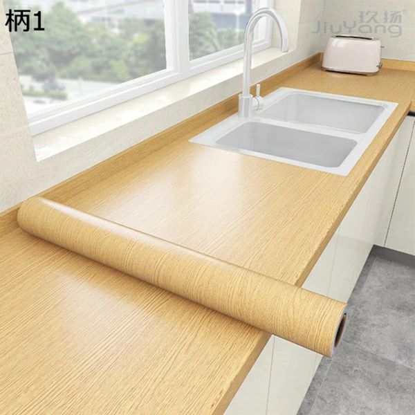 厚手 テーブルシール 防カビ 防油 防汚 防水 シート 壁紙 木目 リメイクシート 柄4 木目調 北欧 おしゃれ はがせる 壁紙シール