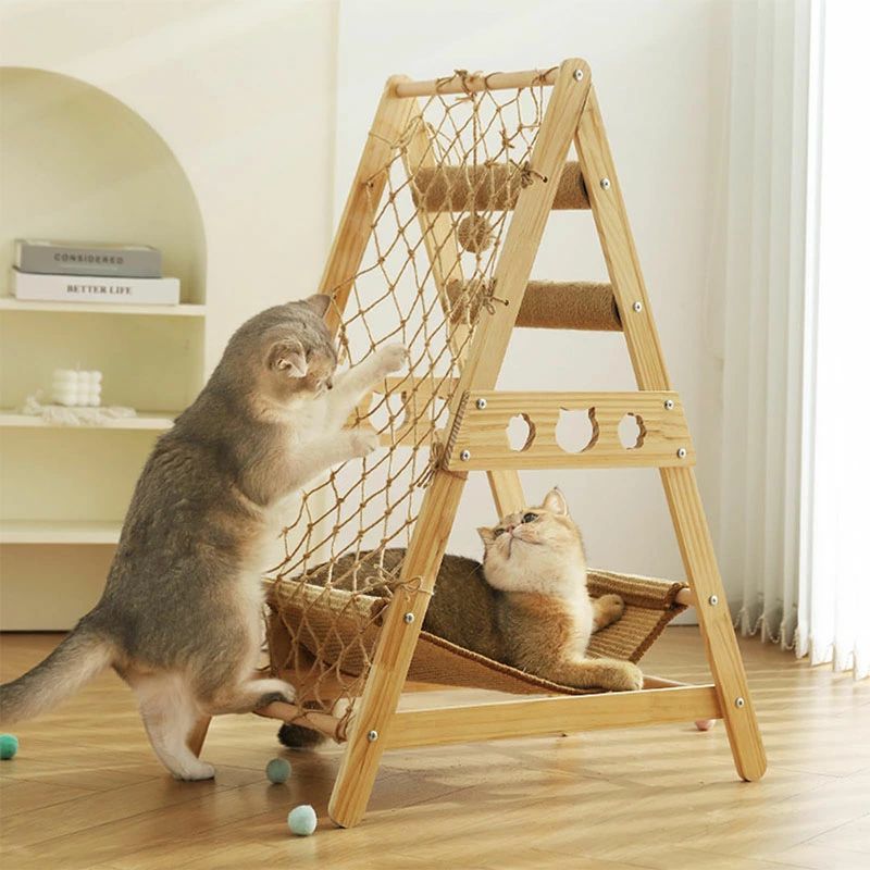 運動不足解消 キャットタワー 爪研ぎ 組み立てが簡単 麻紐 頑丈 省スペース コンパクト 猫 ステップ 階段 角丸加工 猫ハウス 多ステップ 木目調 安全 猫タワー 階段付き 爪とぎ 多頭飼い ハンモック 猫ベッド 木製 コンパクト 猫のおもちゃ 頑丈耐久 ストレス解消