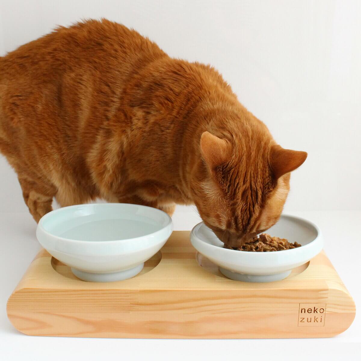 食器台 猫 まんま台 ラウンドround ダブル 日本製 Relentlessvb Com