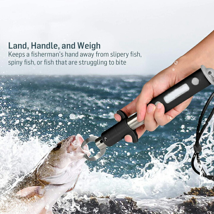 爆買いセール フィッシュグリップ ボガグリップ 魚掴み フィッシングスケール バス釣り シーバス ルアー 釣り用 釣り具 釣り工具 Sferavisia Hr