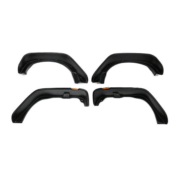 【大型商品】 ワイド オーバーフェンダー JEEP ジープ JK ラングラー アンリミテッド 4ドア サイドマーカー付 フロント リア ラバーモール|CYAN SHOP