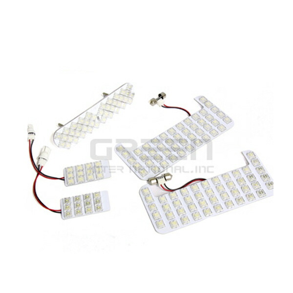 メール便送料無料 ヴォクシー/VOXY ノア/NOAH ZRR80G/W ZRR85G/W ZWR80G/80系 FLUX/LEDルームランプセット 5P 154発 【LED ルームランプ 純正交換式 取付 簡単 バルブ ライト 電球 ホワイト イルミ カプラー オン 室内灯 車内灯 内装 LEDルームランプ】