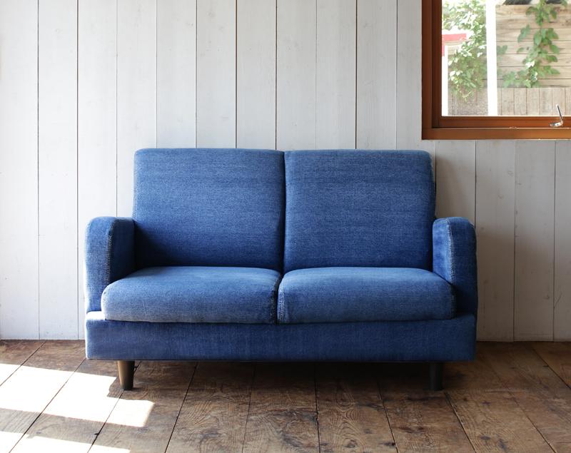 楽天市場】Ryan リアン デニムソファ 2人掛け用 : greengreen