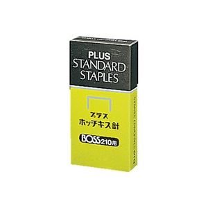 （まとめ）プラス ホッチキス針 BOSS 210用 210本とじ×24【×10セット】