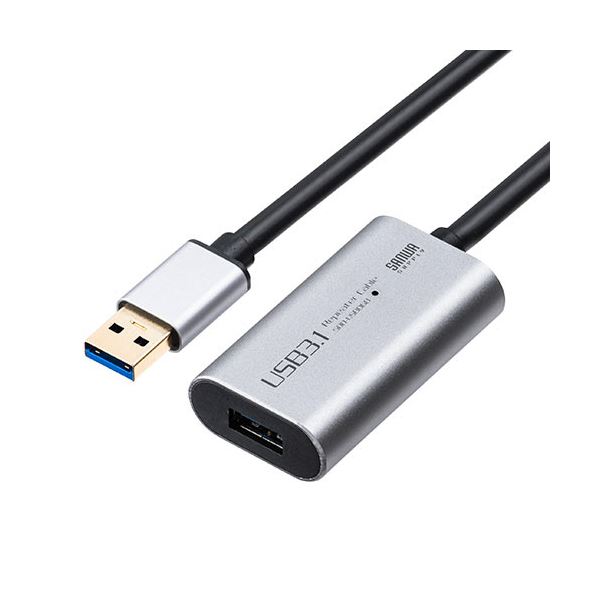 サンワダイレクトUSB押しひろげる有線テレビ(USB 3.21・活動的印字機・ACアダプター属する・2階建てバス/セルフ力強さ) 10m 500-USB0681本