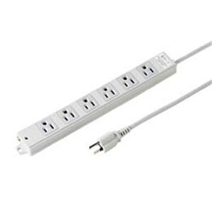工事物事雷差し固める水道栓（3P・磁石付・6個口・3m） TAP-K6NSP-3