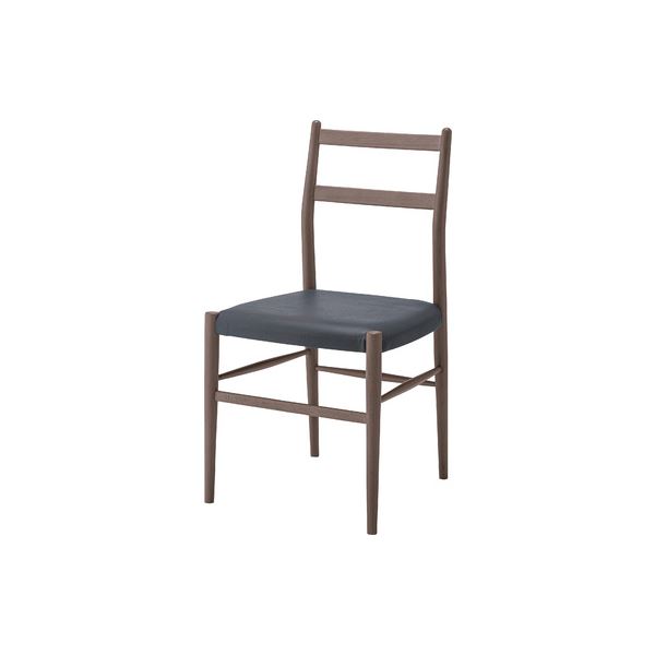 (まとめ) ダイニングチェア 約W46&times;D46.5&times;H84&times;SH45cm ブラウン 完成品 【&times;2セット】｜サイバーベイ