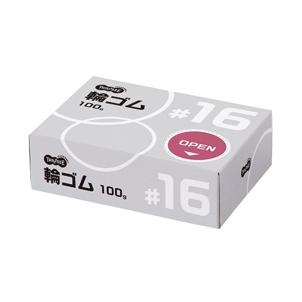 (まとめ）TANOSEE 輪ゴム #16 100g1箱【×20セット】