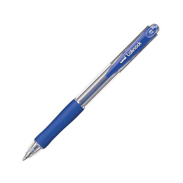 （まとめ） 三菱鉛筆 油性ボールペンVERY楽ノック 細字 0.7mm 青 SN10007.33 1セット（10本） 【×10セット】