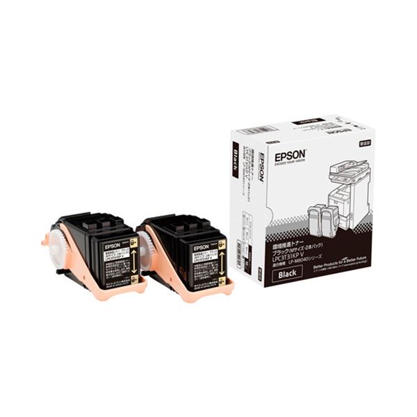 EPSON 環境推進トナーLPC3T31KPVブラック 2本入|サイバーベイ