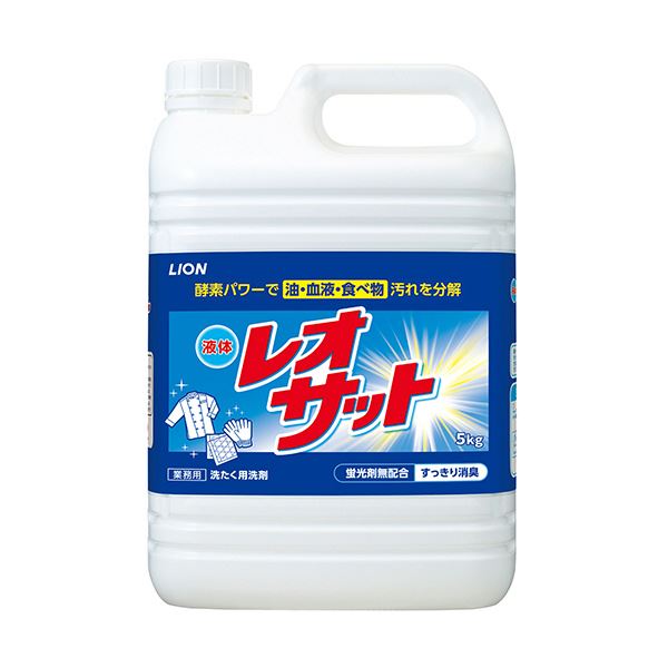 （まとめ）百獣の王 流動物レオサット 御役目用 5kg 1本【×3仕掛ける】 日用消耗品-洗剤・柔軟剤・クリーナー