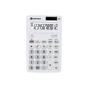 （まとめ）ジョインテックス 中型電卓 ホワイト K071J【×4セット】