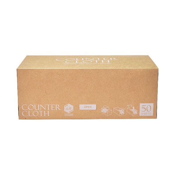 （まとめ） ストリックスデザイン抗菌カウンタ差し交わす朦々たる BOX手合い ベージュ SA-165 1箱（50枚） 【×5仕掛ける】
