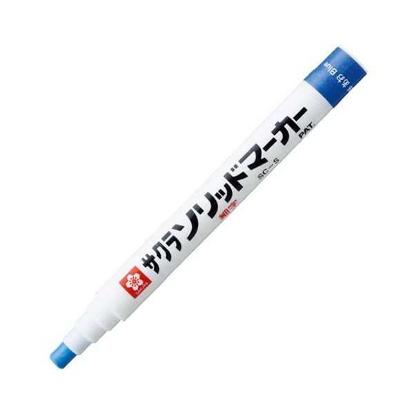 （まとめ）サクラクレパス 油性マーカーソリッドマーカー 細字 あお SC-S#36 1本【×30セット】