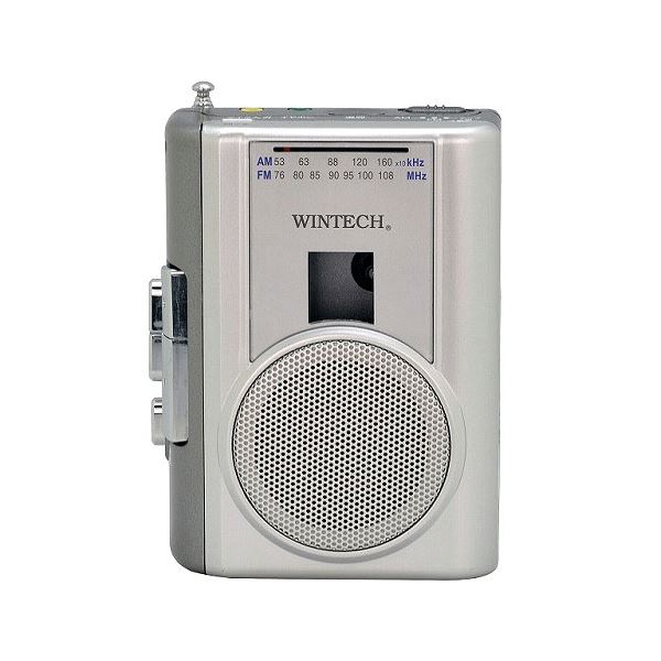 WINTECH AM／FMラジオ受信機付テレコ PCT-02RM