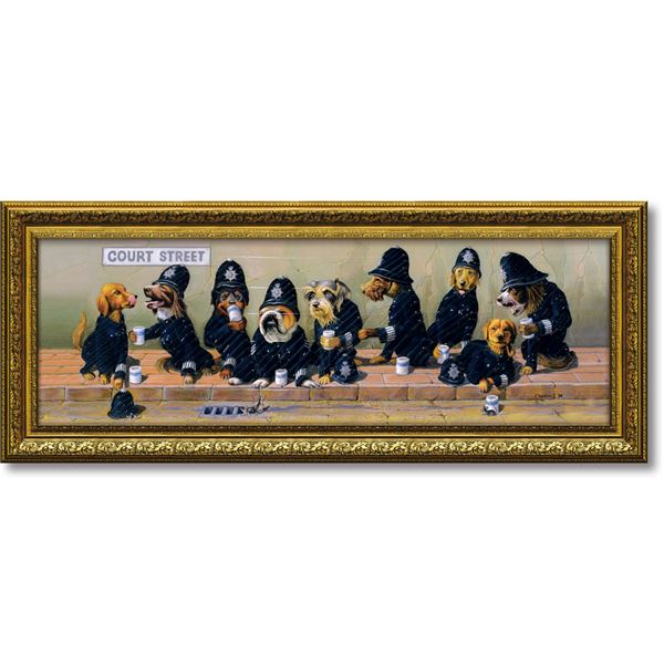 ユーパワー ブライアン・ムーン Gel加工 アートフレーム 「コート ストリート」｜サイバーベイ 13,090円